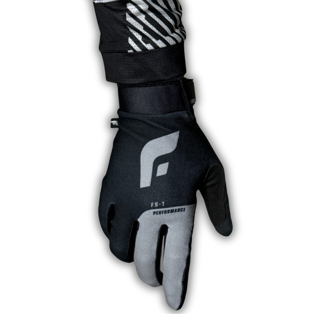 Flex Handwear FS 1 Performance Riding Gloves Black Gray Flex Handwear